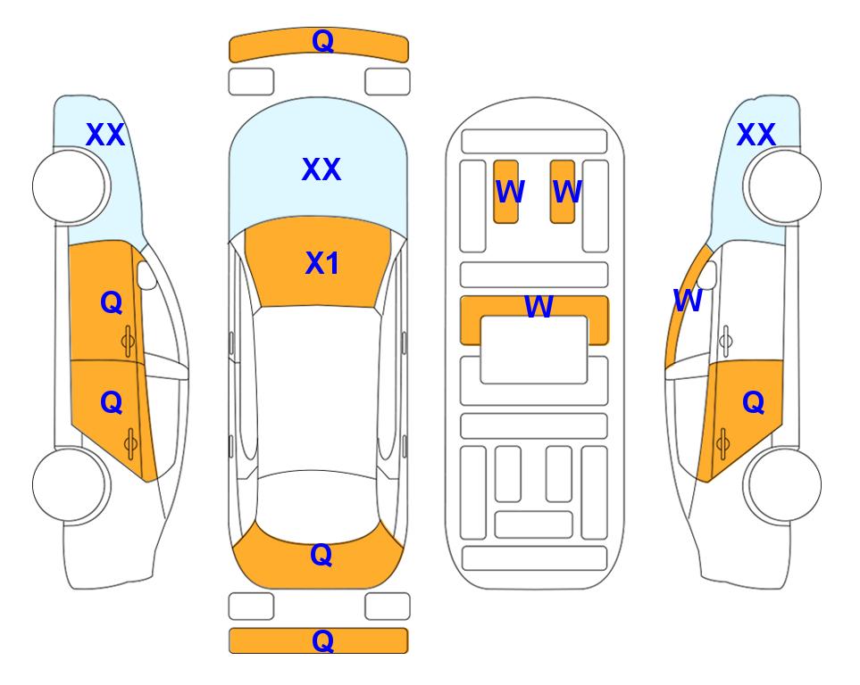 Схема состояния кузова Lotte для Hyundai SANTAFE TM (D) 2.2 Prestige 5-Seater