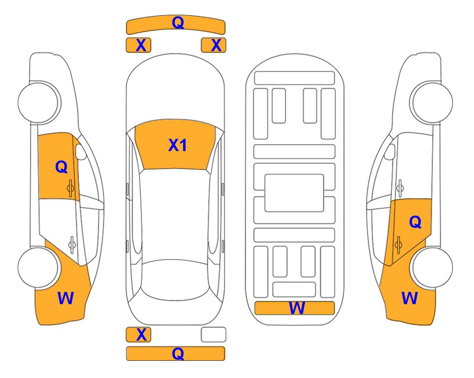 Схема состояния кузова Lotte для KIA SORENTO MQ4 (D) 2.2 Noblesse 5-Seater