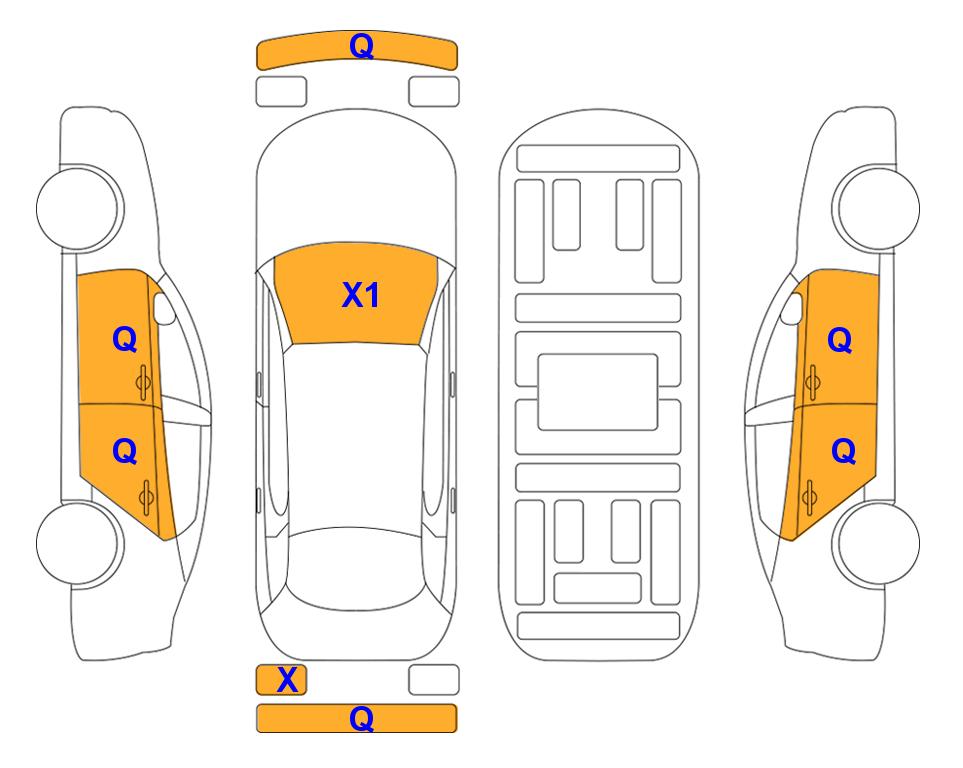 Схема состояния кузова Lotte для Hyundai SONATA DN8 THE EDGE (G)2.0 Premium 2WD AT