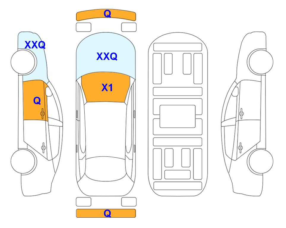 Схема состояния кузова Lotte для KIA MORNING URBAN (G)1.0 Trendy 2WD AT