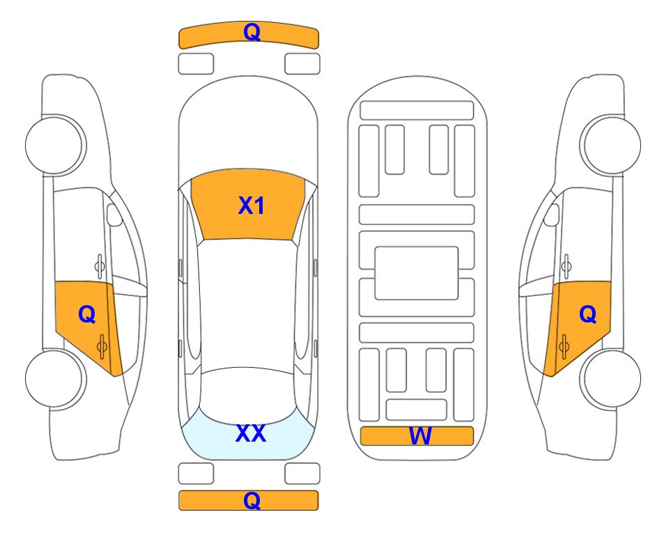Схема состояния кузова Lotte для Hyundai GRANDEUR GN7 (G) 3.5 Exclusive