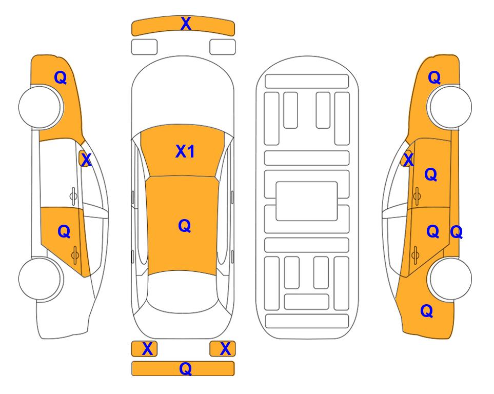 Схема состояния кузова Lotte для Chevrolet THE NEXT SPARK (G) 1.0 LTZ