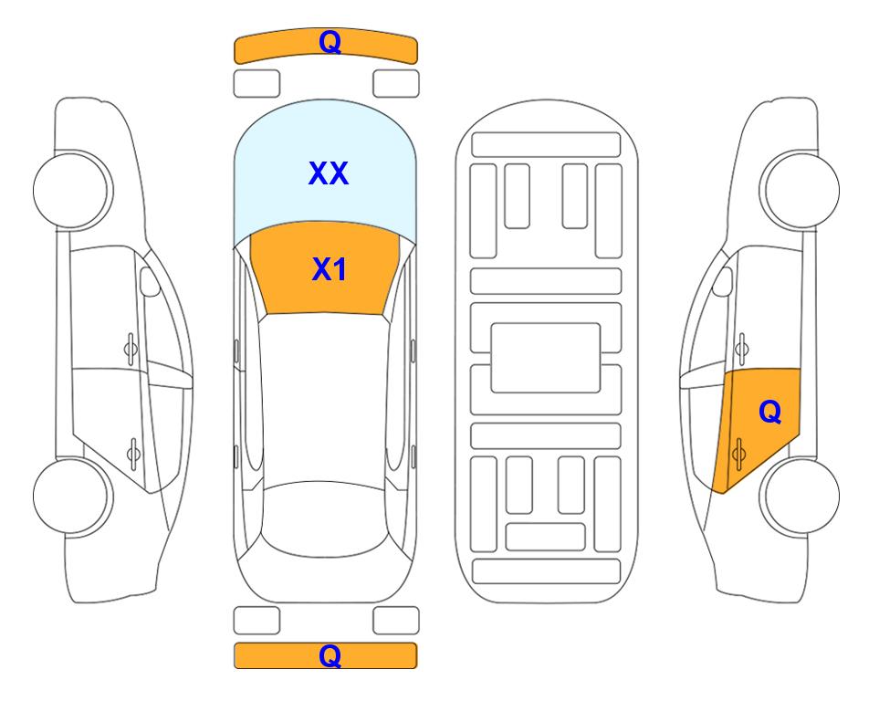 Схема состояния кузова Lotte для KIA EV6 (E) Long Range GT-LINE 2WD