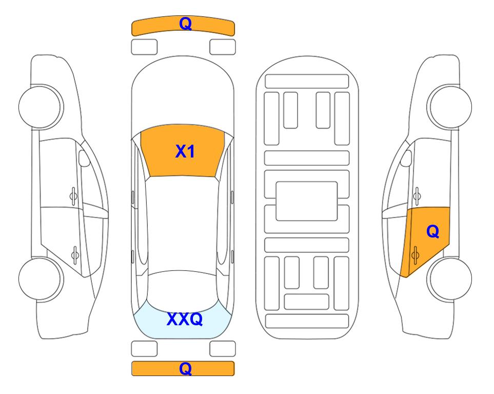 Схема состояния кузова Lotte для Hyundai PALISADE (D)2.2 Calligraphy 7-Seater 2WD AT
