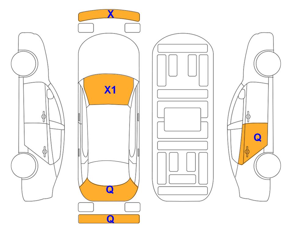 Схема состояния кузова Lotte для Hyundai THE ALL NEW TUCSON (G) 1.6 T Premium 2WD