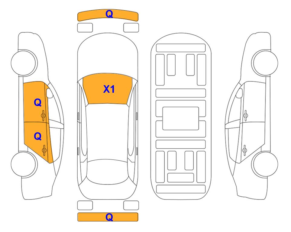 Схема состояния кузова Lotte для Chevrolet THE NEW SPARK (G) 1.0 LT