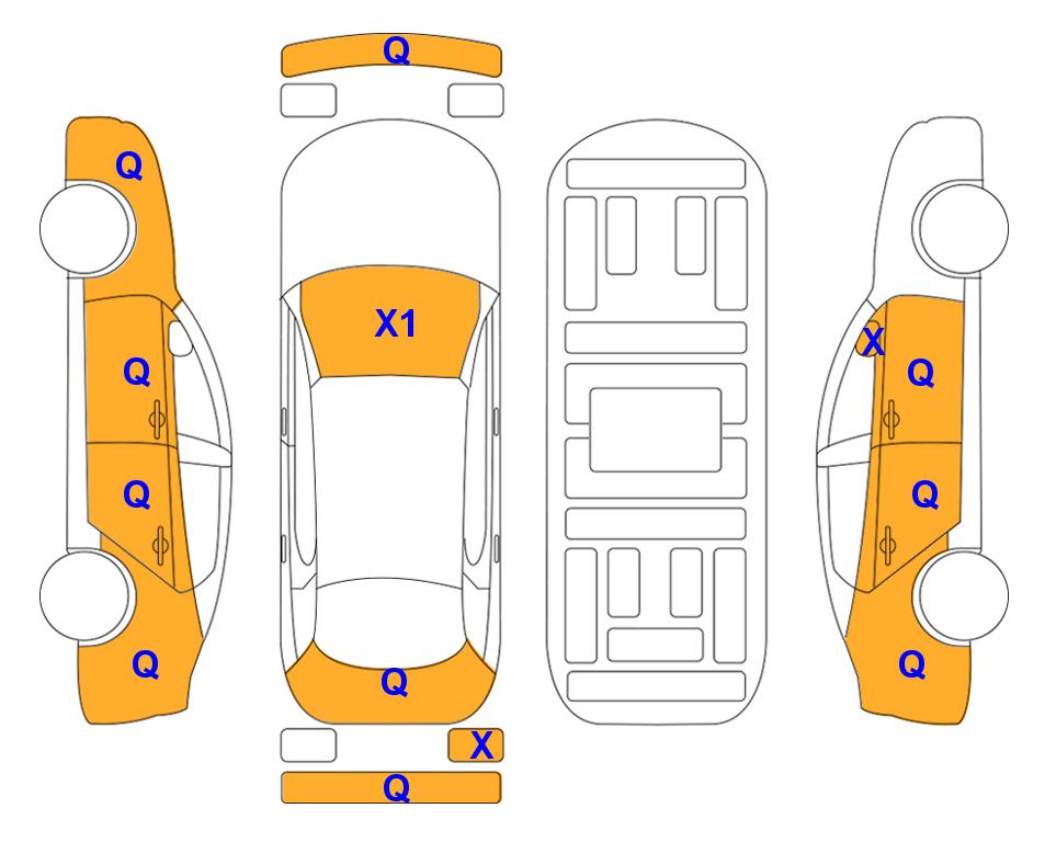 Схема состояния кузова Lotte для Другая марка MAXCRUZ (D) 2.2 2WD EXCLUSIVESPECIAL 6-Seater