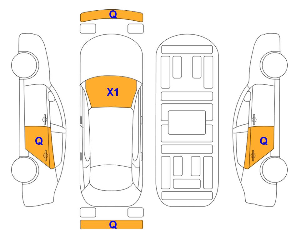 Схема состояния кузова Lotte для Hyundai CASPER (G) 1.0 Modern