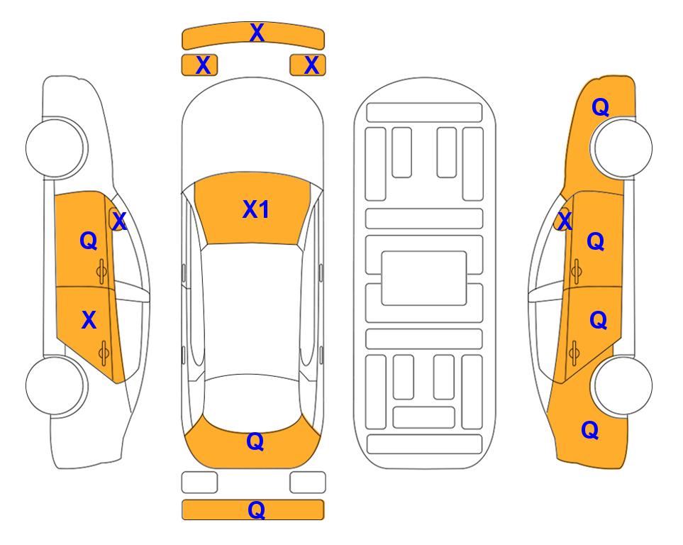 Схема состояния кузова Lotte для KIA SELTOS (G) 1.6 Prestige 2WD