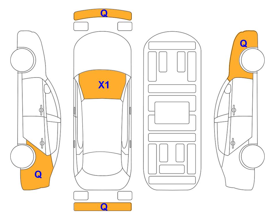 Схема состояния кузова Lotte для Renault Korea NEW QM6 (L) 2.0 2WD RE SIGNATURE