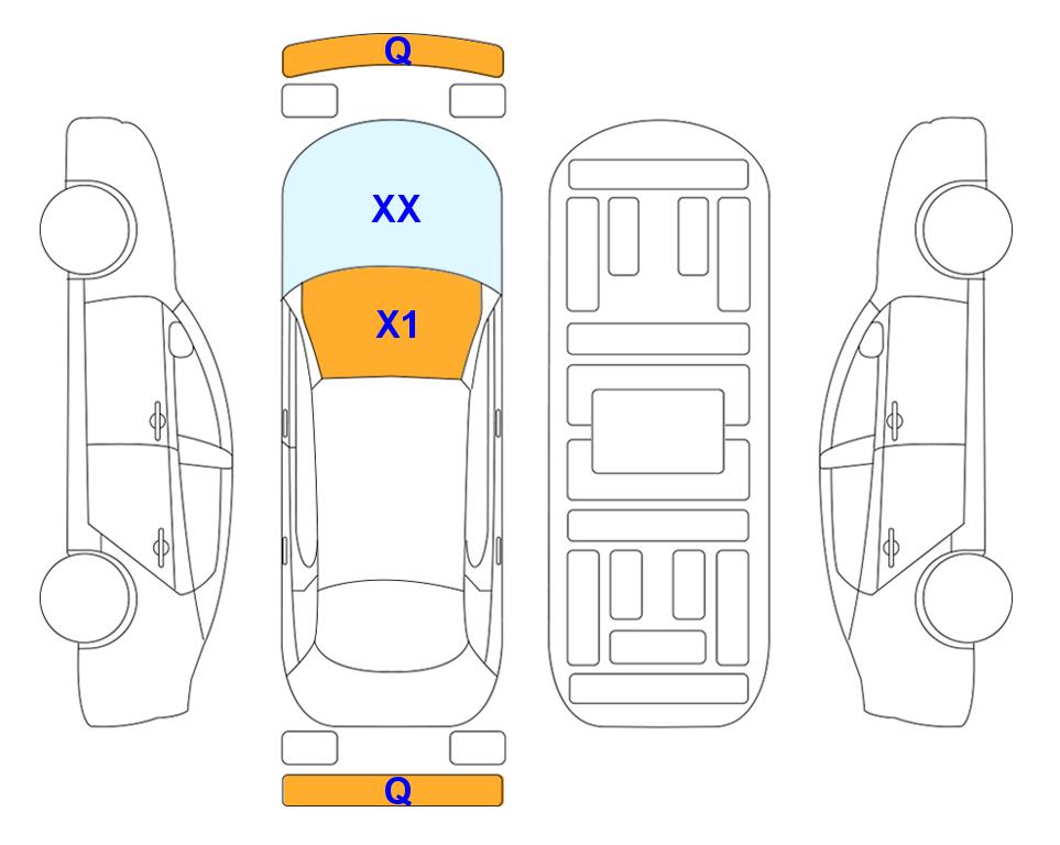 Схема состояния кузова Lotte для Hyundai ALL NEW AVANTE (G) 1.6 MODERN