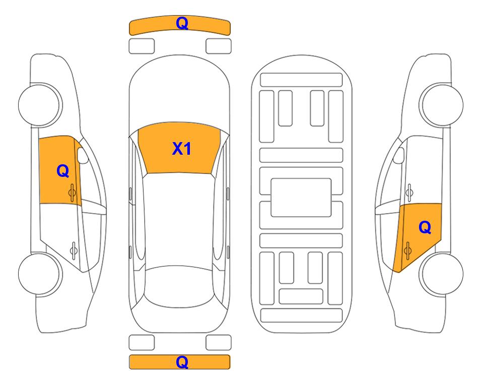 Схема состояния кузова Lotte для KIA SELTOS (G) 1.6 Prestige 2WD