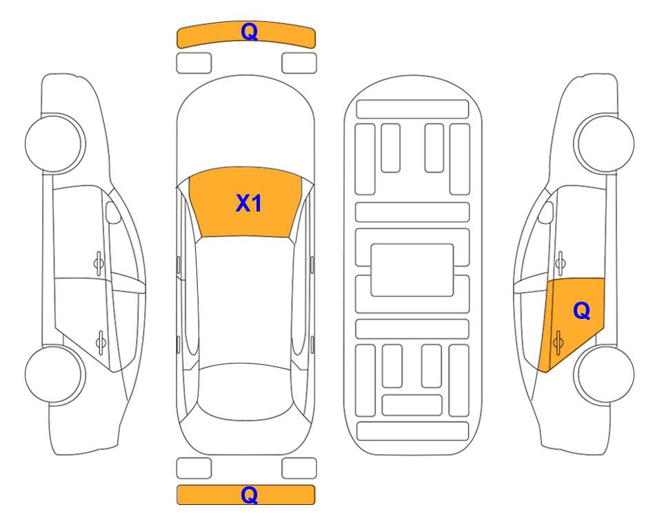 Схема состояния кузова Lotte для Hyundai GRANDEUR GN7 (G)2.5 Exclusive 2WD AT