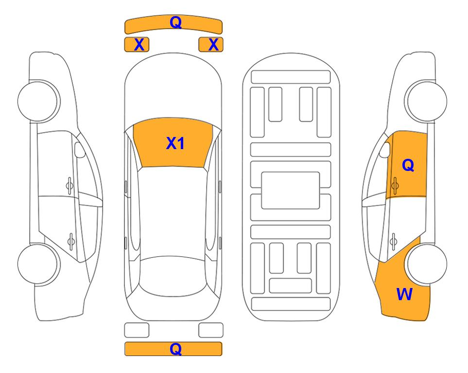 Схема состояния кузова Lotte для Другая марка EV3 (E) Air Long Range 5-Seater 2WD AT