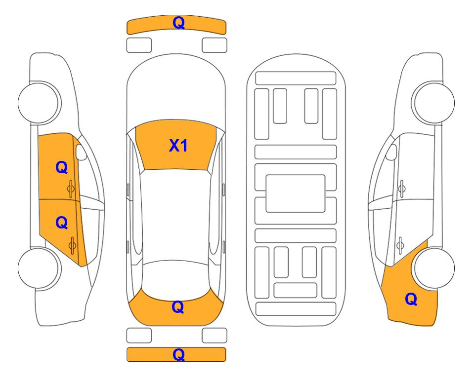 Схема состояния кузова Lotte для Hyundai THE NEW GRANDEUR (H) 2.4 Premium