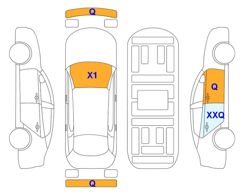 Схема состояния кузова Lotte для KIA EV6 (E) Long Range Earth 2WD