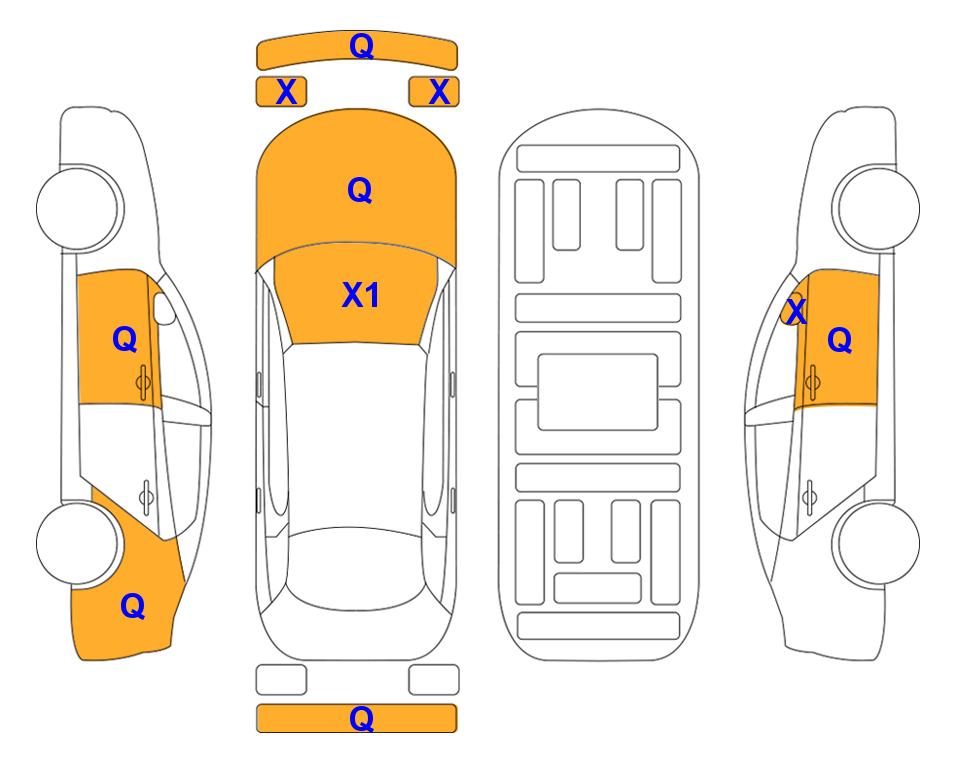 Схема состояния кузова Lotte для Hyundai AVANTE CN7 (G)1.6 Smart 2WD AT