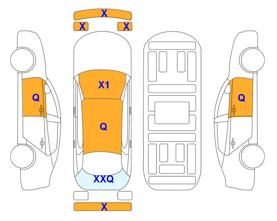Схема состояния кузова Lotte для Hyundai CASPER (G) 1.0 Modern