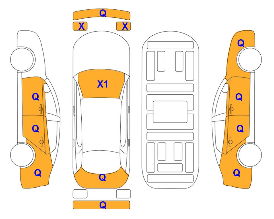 Схема состояния кузова Lotte для Hyundai THE NEW SANTAFE (D) 2.2 Prestige 5-Seater 2WD