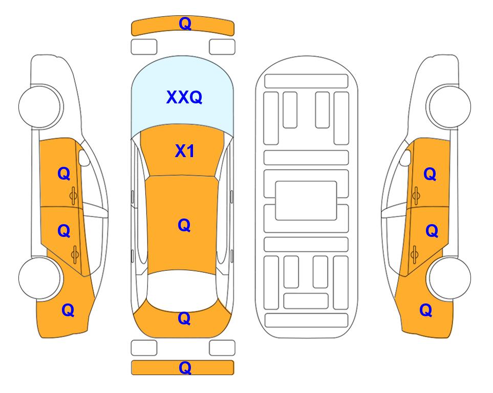 Схема состояния кузова Lotte для Hyundai CASPER (G) 1.0 Smart