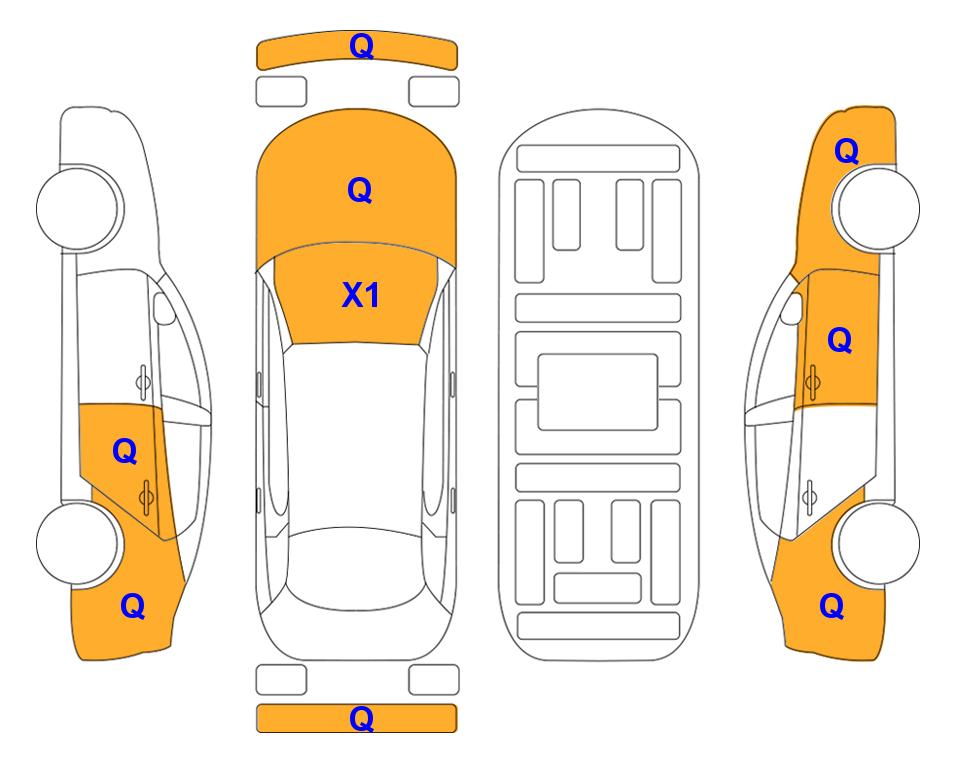 Схема состояния кузова Lotte для Hyundai THE ALL NEW TUCSON (D) 2.0 Premium 2WD