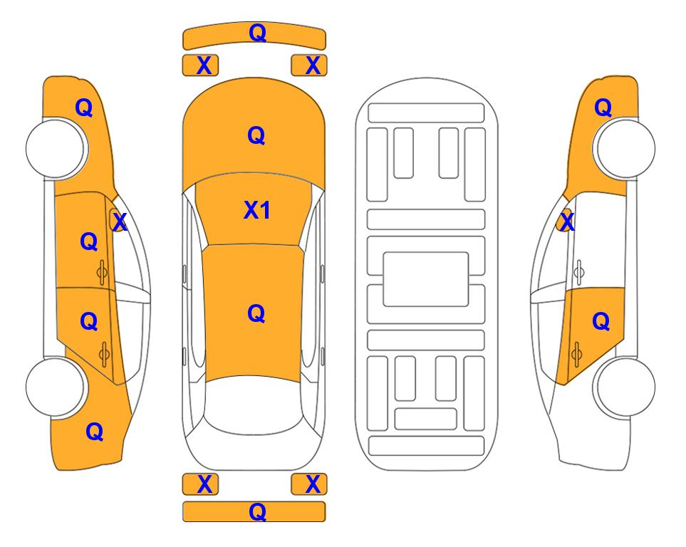 Схема состояния кузова Lotte для KIA SELTOS (G) 1.6 Prestige 2WD