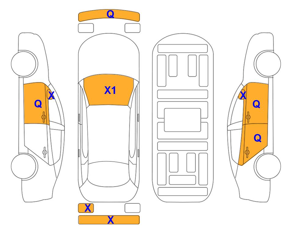 Схема состояния кузова Lotte для KIA ALL NEW CARNIVAL (D) 2.2 9-Seater Noblesse