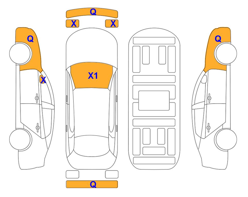 Схема состояния кузова Lotte для KIA SELTOS (G) 1.6 Prestige 2WD