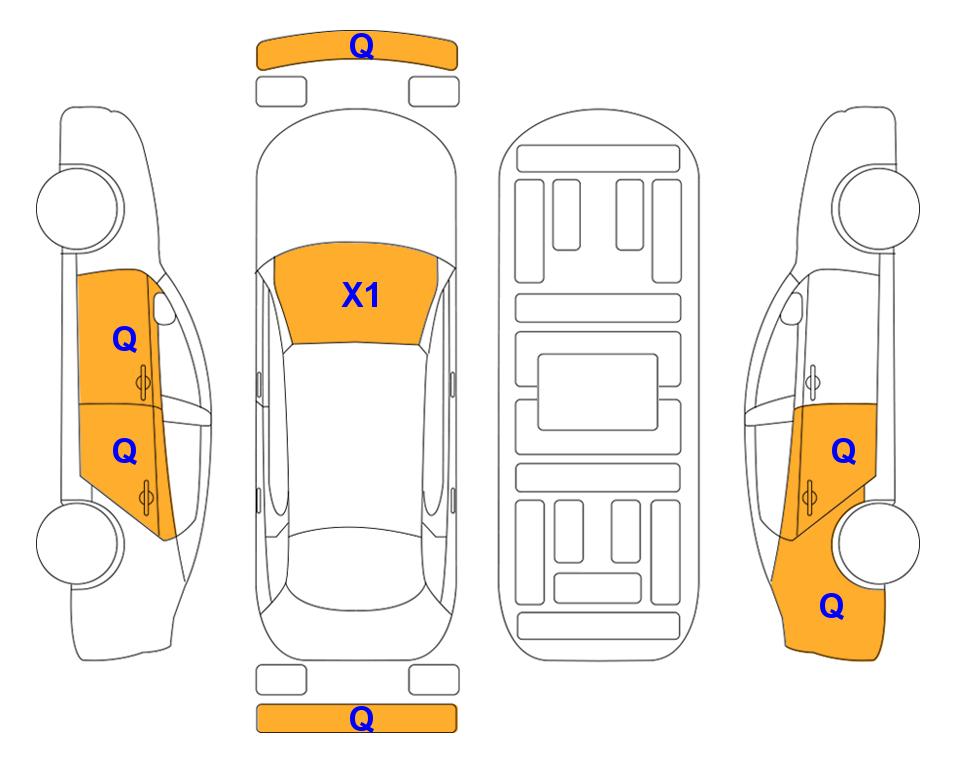 Схема состояния кузова Lotte для Hyundai SANTAFE TM (D) 2.2 Prestige 7-Seater 4WD