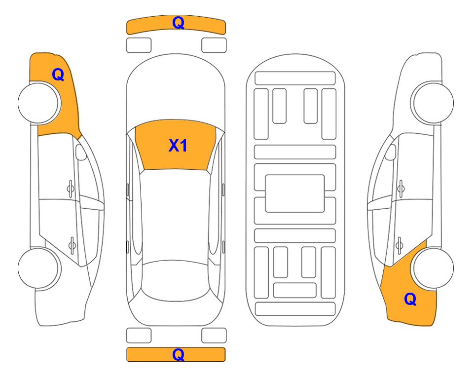 Схема состояния кузова Lotte для KIA INTERACTIVE K5 (H) 2.0 Trendy