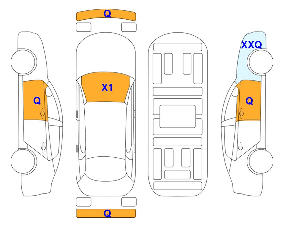 Схема состояния кузова Lotte для Hyundai SONATA DN8 (L) 2.0 Smart Rental Car
