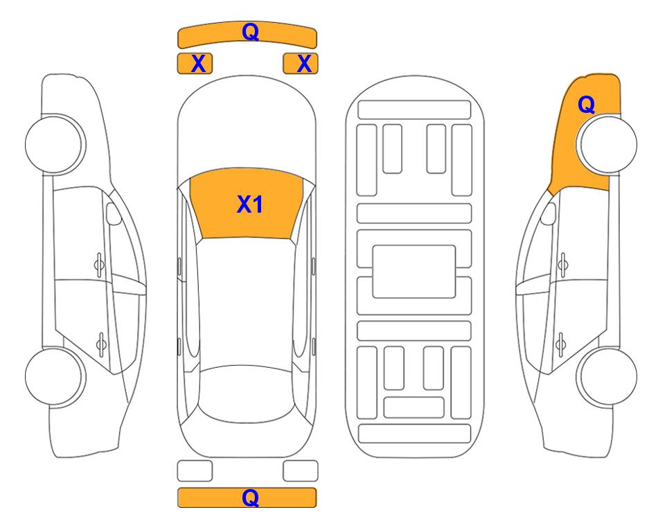 Схема состояния кузова Lotte для Hyundai CASPER (G) 1.0 Inspiration