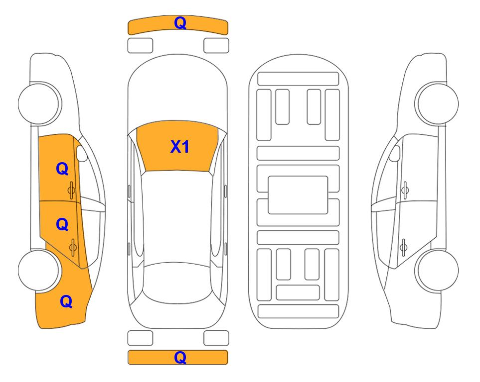 Схема состояния кузова Lotte для KIA SELTOS (G)1.6T Signature 5-Seater 2WD AT