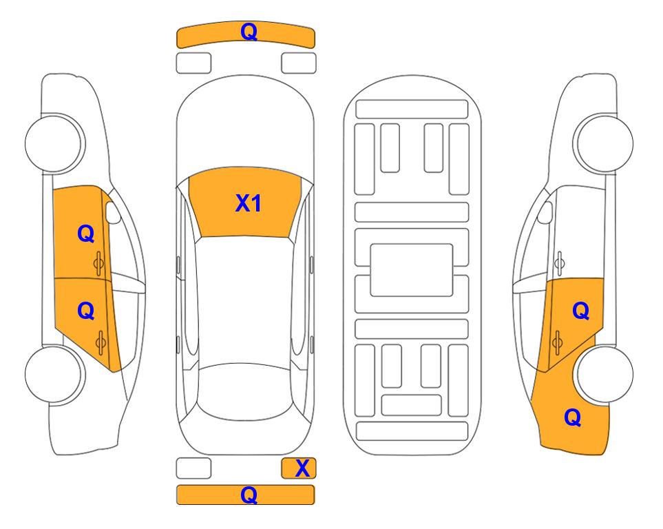 Схема состояния кузова Lotte для Hyundai THE NEW GRANDEUR (H) 2.4 Exclusive