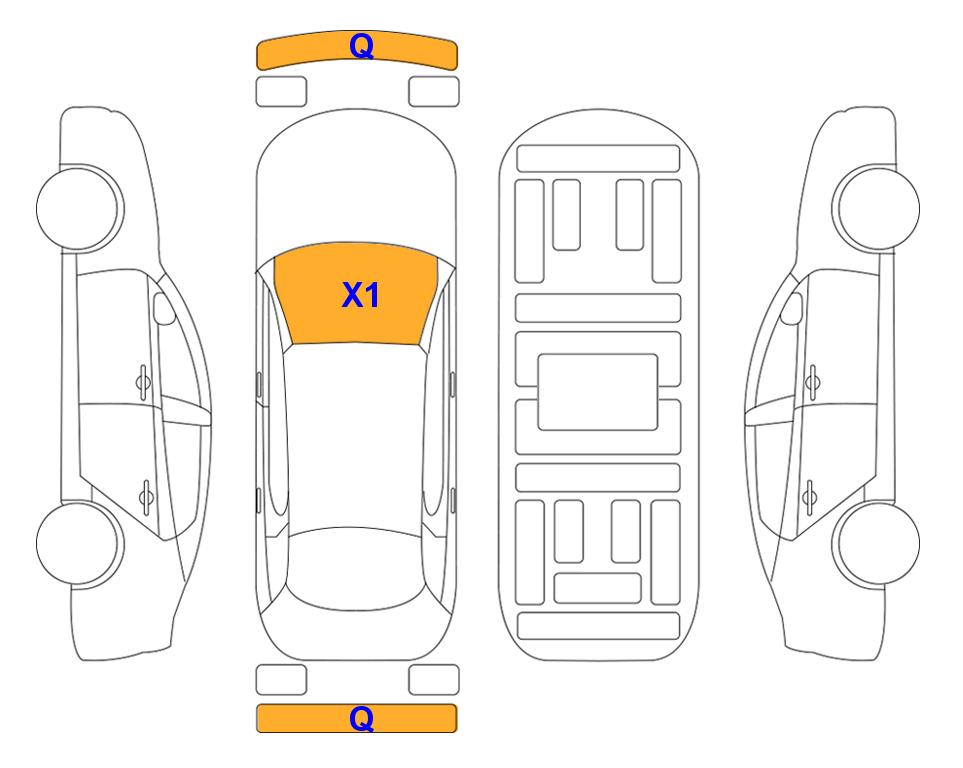 Схема состояния кузова Lotte для Hyundai ALL NEW AVANTE (G) 1.6 INSPIRATION