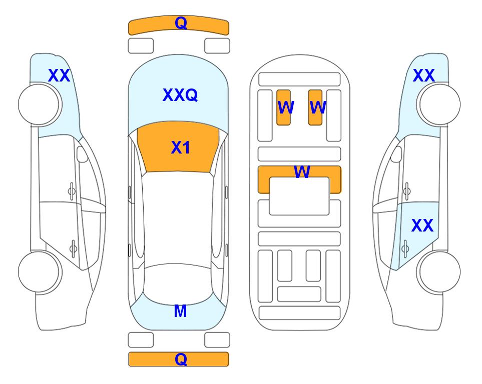 Схема состояния кузова Lotte для Audi AUDI A6 (G) 2.0 45 TFSI PREMIUM (2C5)