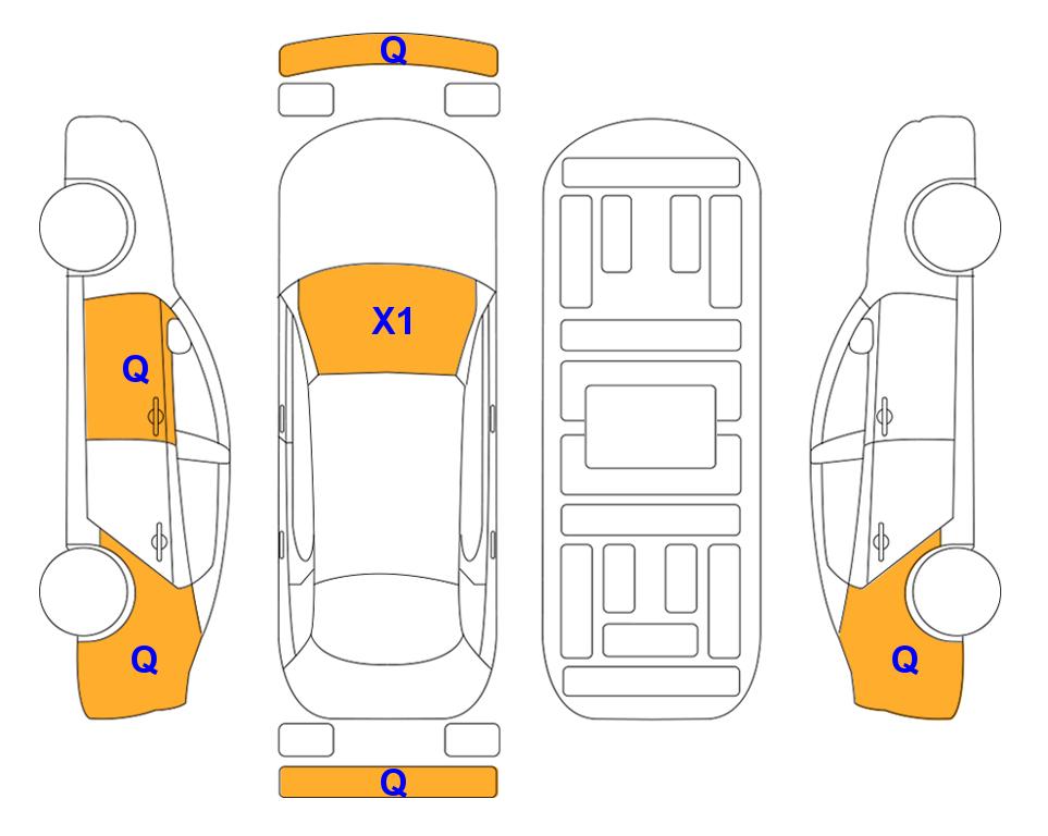 Схема состояния кузова Lotte для Genesis GENESIS GV60 (E) Standard 4WD