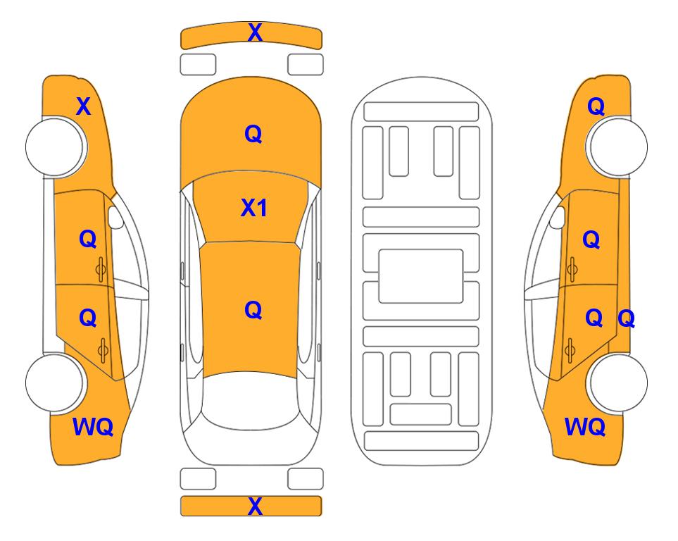 Схема состояния кузова Lotte для Chevrolet SPARK (G) 1.0 LS STAR