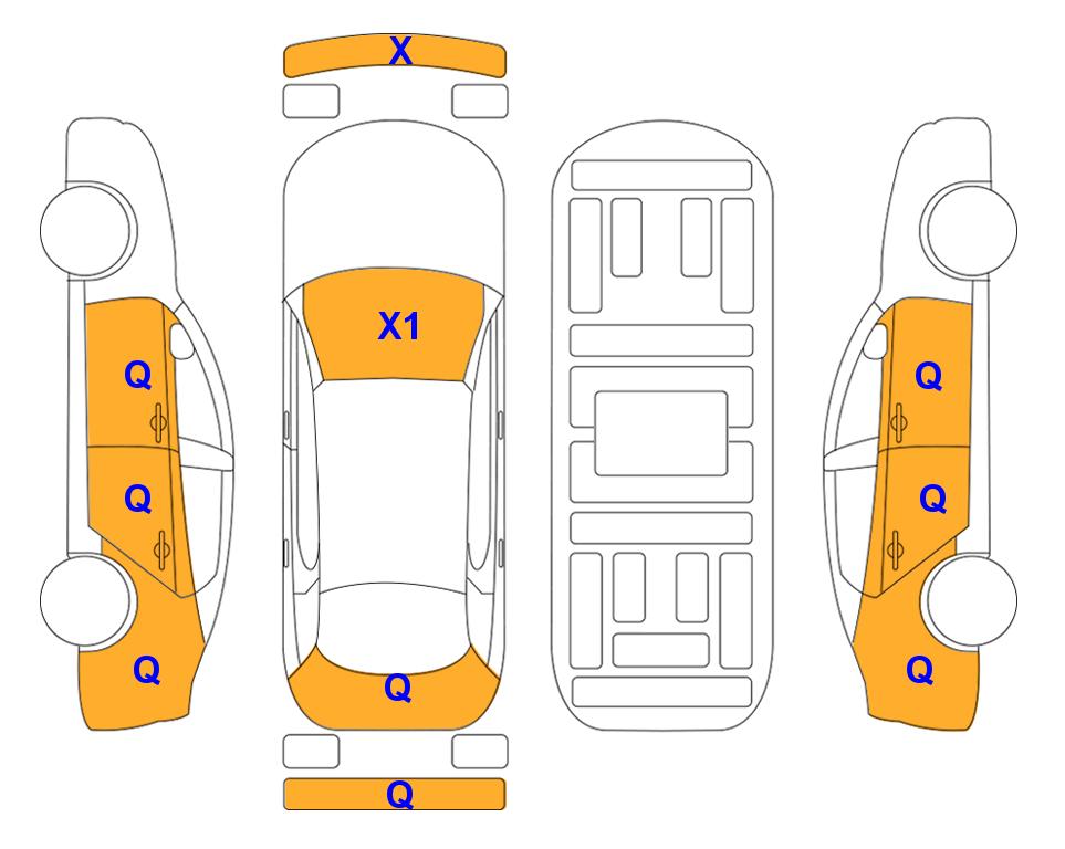 Схема состояния кузова Lotte для Hyundai THE NEW IONIQ (H) 1.6 N