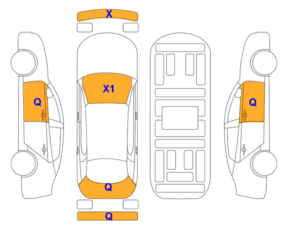 Схема состояния кузова Lotte для Hyundai THE NEW IONIQ (H) 1.6 N