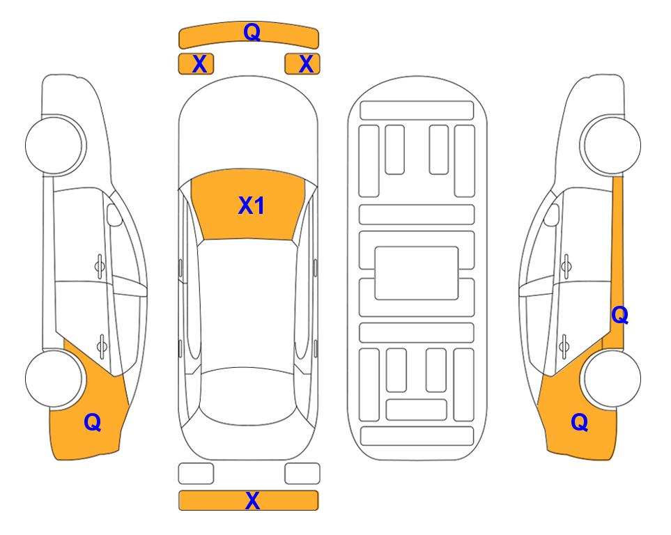 Схема состояния кузова Lotte для KIA INTERACTIVE K5 (H) 2.0 Noblesse