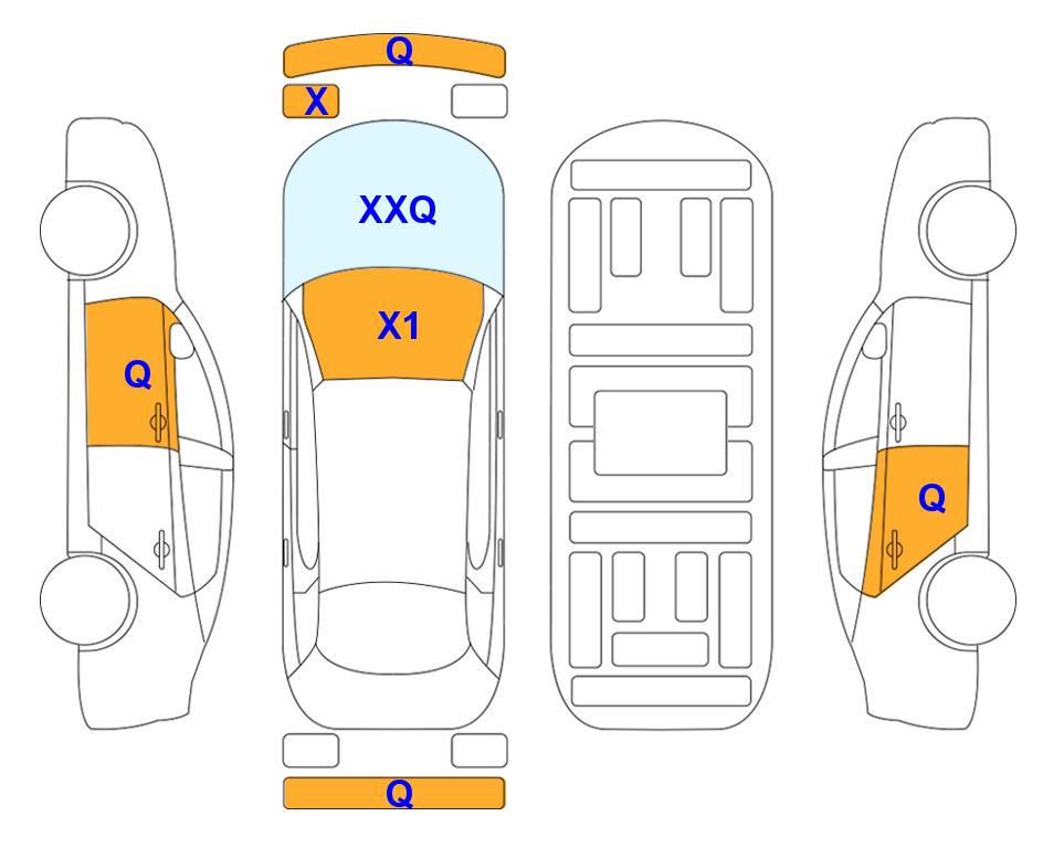 Схема состояния кузова Lotte для Hyundai AVANTE CN7 (G)1.6 Modern 2WD AT