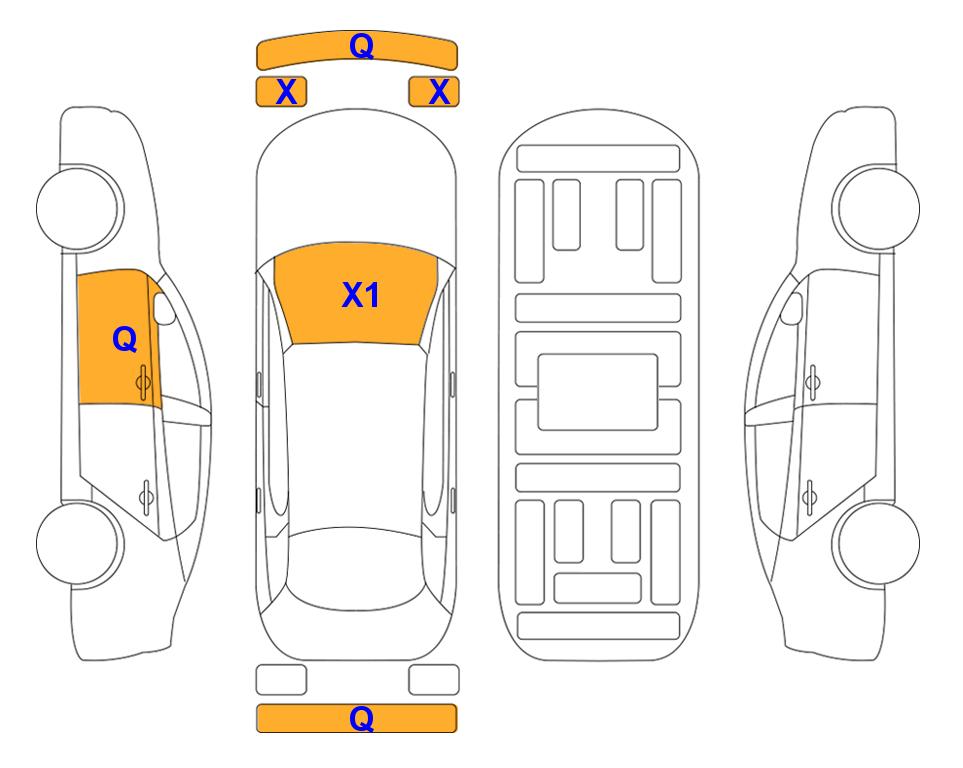 Схема состояния кузова Lotte для Renault Korea XM3 (G) 1.6 LE