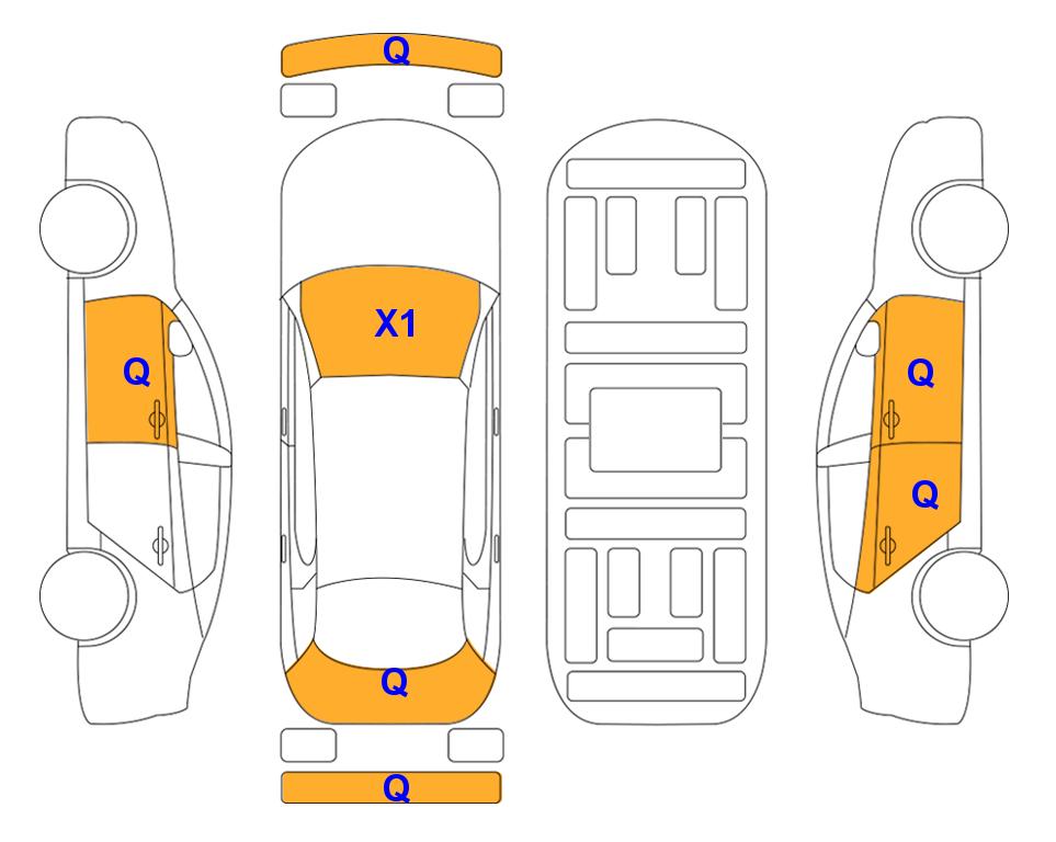Схема состояния кузова Lotte для Genesis GENESIS GV60 (E) Standard 4WD