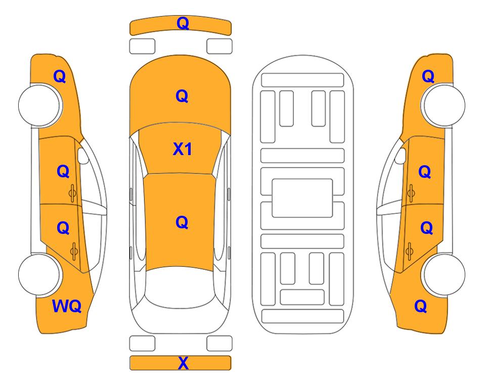 Схема состояния кузова Lotte для KIA ALL NEW K7 (H) 2.4 Prestige