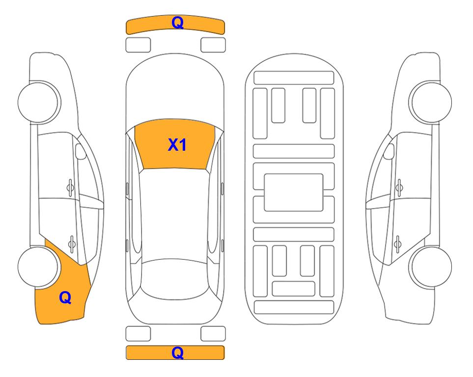 Схема состояния кузова Lotte для KIA SORENTO MQ4 (D) 2.2 Signature 5-Seater 4WD