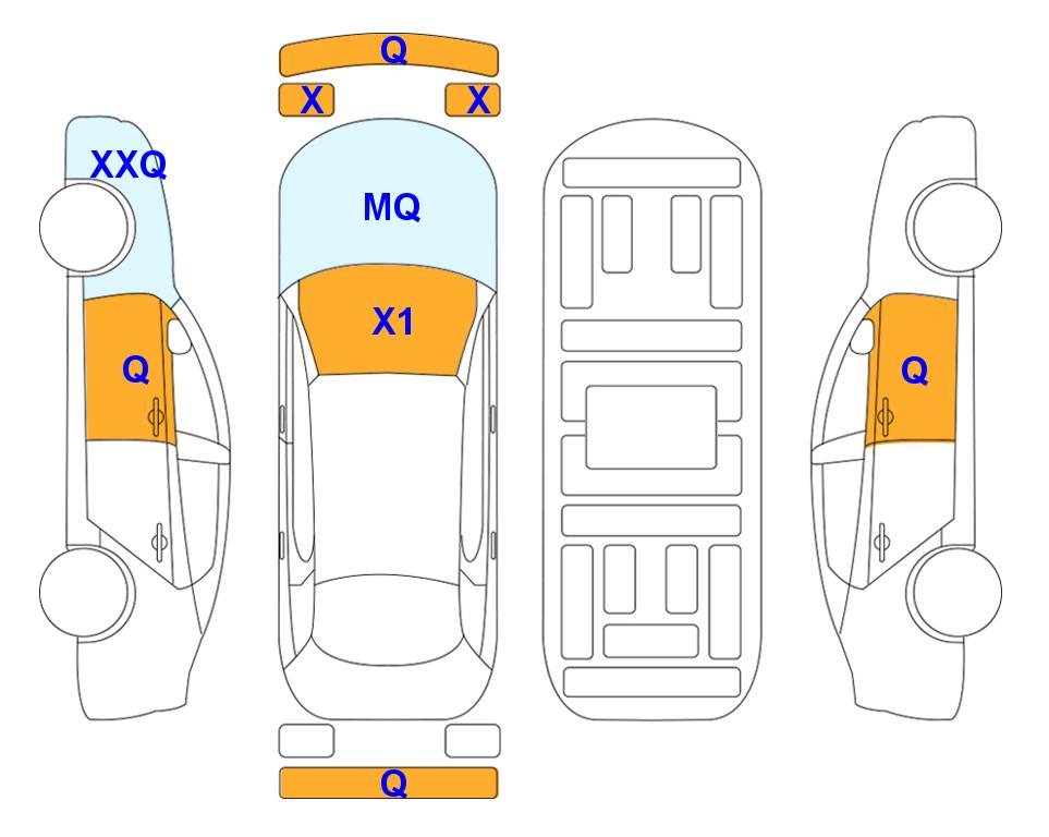Схема состояния кузова Lotte для Hyundai AVANTE CN7 (G)2.0T N 2WD AT