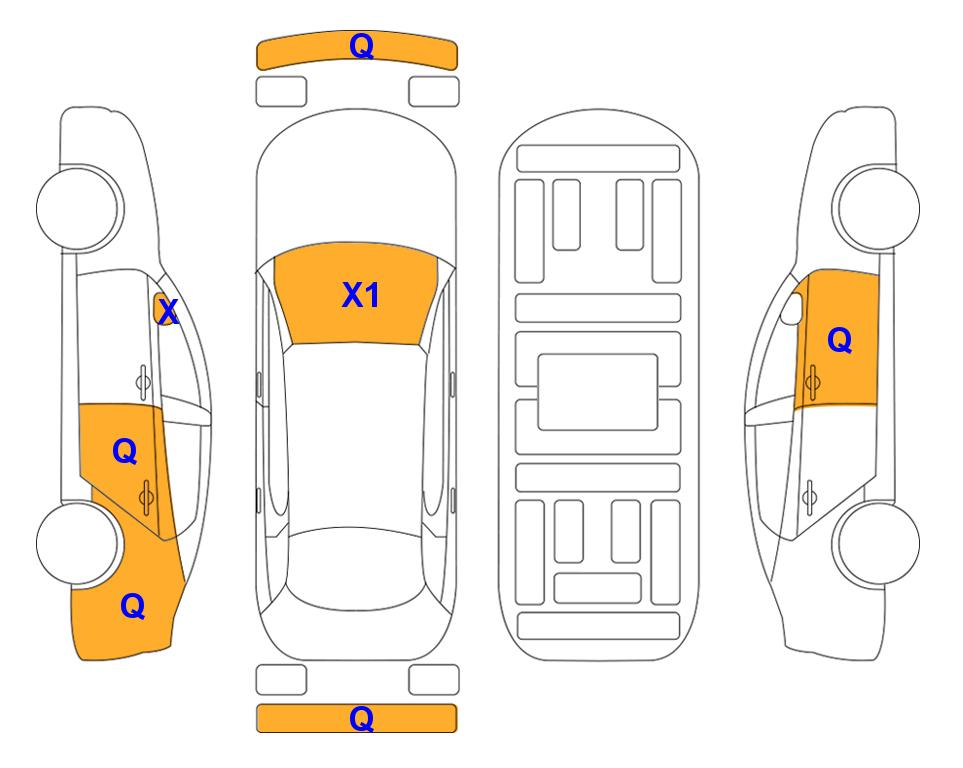 Схема состояния кузова Lotte для Hyundai SANTAFE TM (D) 2.0 Exclusive 5-Seater