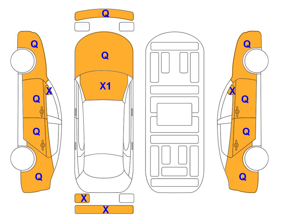 Схема состояния кузова Lotte для Hyundai PALISADE (D) 2.2 Prestige 4WD 8-Seater