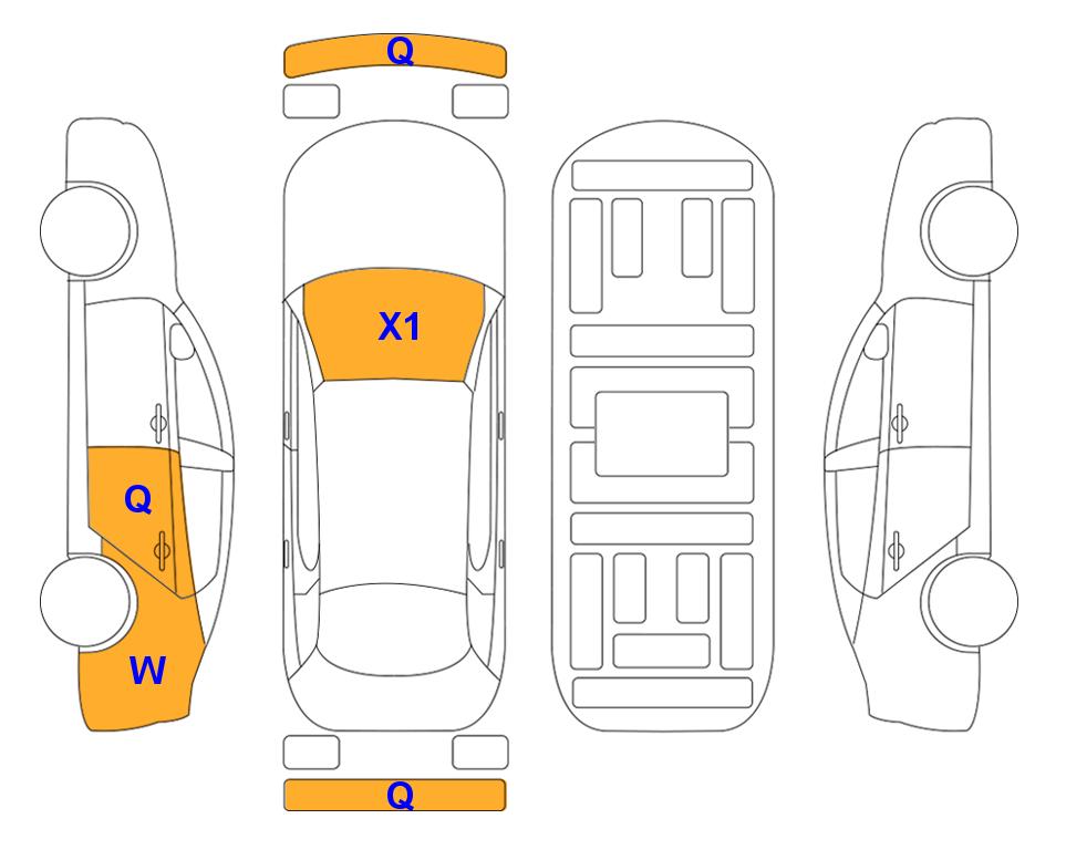 Схема состояния кузова Lotte для Volvo VOLVO XC90 B6 AWD ULTIBRIGHT(G) 2.0_